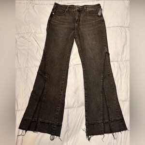 Women's Black Flared Jeans